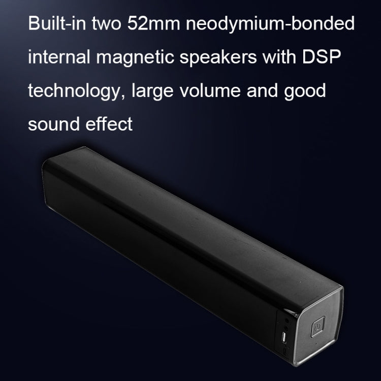Haut-parleur Bluetooth de bureau BT809S pour jeux, connexion USB intelligente, audio avec lumière ambiante