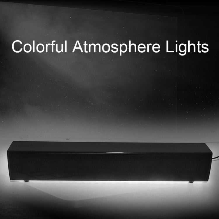 Haut-parleur Bluetooth de bureau BT809S pour jeux, connexion USB intelligente, audio avec lumière ambiante