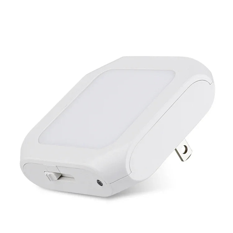 Veilleuse à Induction à Intensité Variable en Continu Plaque de Guidage de Lumière Carrée Veilleuse pour Bébé, 0.6W