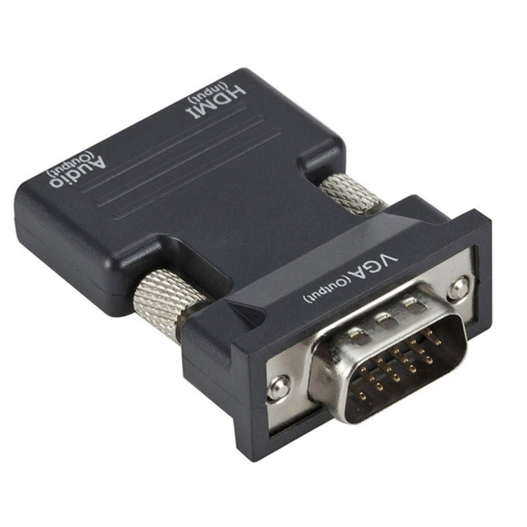 Adaptateur HDMI pour projecteur avec câble audio, convertisseur HD ordinateur, HDMI vers VGA, VGA vers HDMI