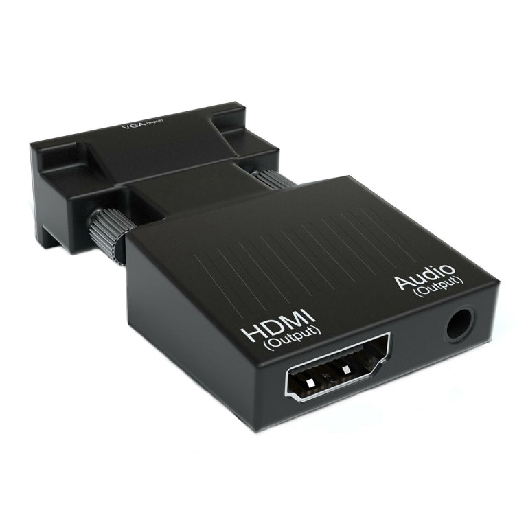 Adaptateur HDMI pour projecteur avec câble audio, convertisseur HD ordinateur, HDMI vers VGA, VGA vers HDMI