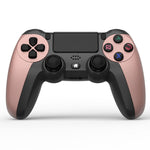 Manette de jeu sans fil Bluetooth 4.0 KM048 pour PS4 avec barre lumineuse, KM048 (Orange Vitalité), KM048 (Rose Vif), KM048 (Jaune Citron), KM048 (Bleu Montagne), KM048 (Gris Bataille), KM048 (Argent Élégant), KM048 (Blanc Élégant), KM048 (Vert Menthe)