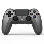 Manette de jeu sans fil Bluetooth 4.0 KM048 pour PS4 avec barre lumineuse, KM048 (Orange Vitalité), KM048 (Rose Vif), KM048 (Jaune Citron), KM048 (Bleu Montagne), KM048 (Gris Bataille), KM048 (Argent Élégant), KM048 (Blanc Élégant), KM048 (Vert Menthe)