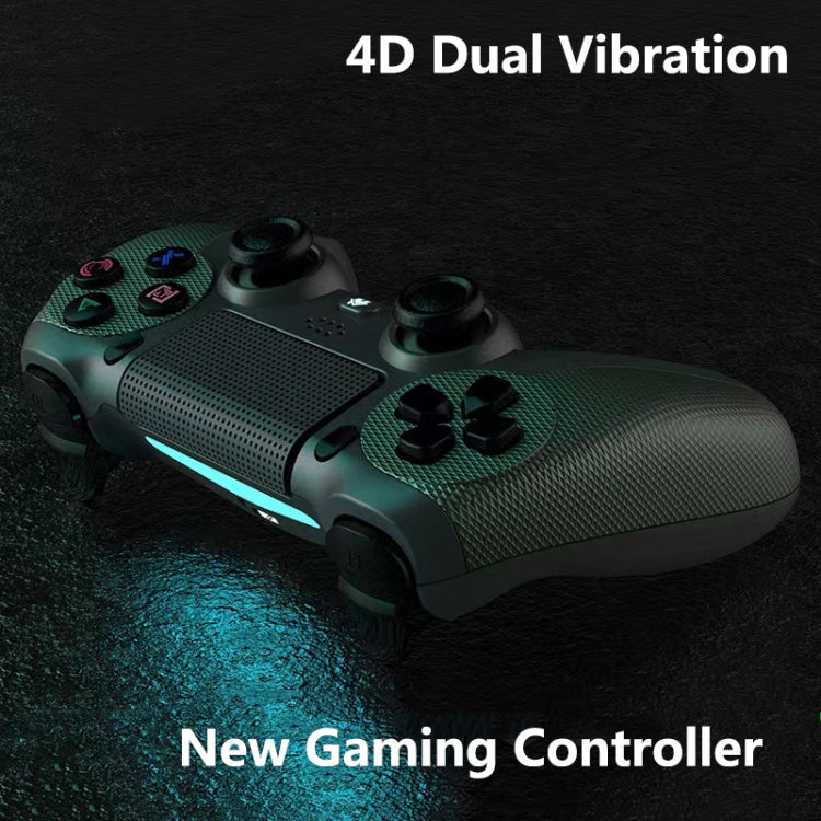 Manette de jeu sans fil Bluetooth 4.0 KM048 pour PS4 avec barre lumineuse, KM048 (Orange Vitalité), KM048 (Rose Vif), KM048 (Jaune Citron), KM048 (Bleu Montagne), KM048 (Gris Bataille), KM048 (Argent Élégant), KM048 (Blanc Élégant), KM048 (Vert Menthe)