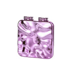 Miroir de maquillage double face mini-électroplaqué de bureau pour femmes, Miroir (Violet), Miroir (Argent), Miroir (Beige)
