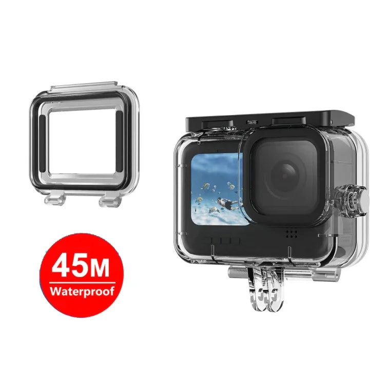 Boîtier étanche TELESIN anti-buée pour plongée sous-marine avec GoPro Hero11 Black / HERO10 Black / HERO9 Black.