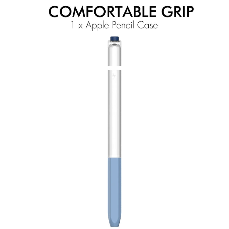 Pour Apple Pencil 2 AhaStyle PT-LC05 Coque de protection translucide en silicone style gelée