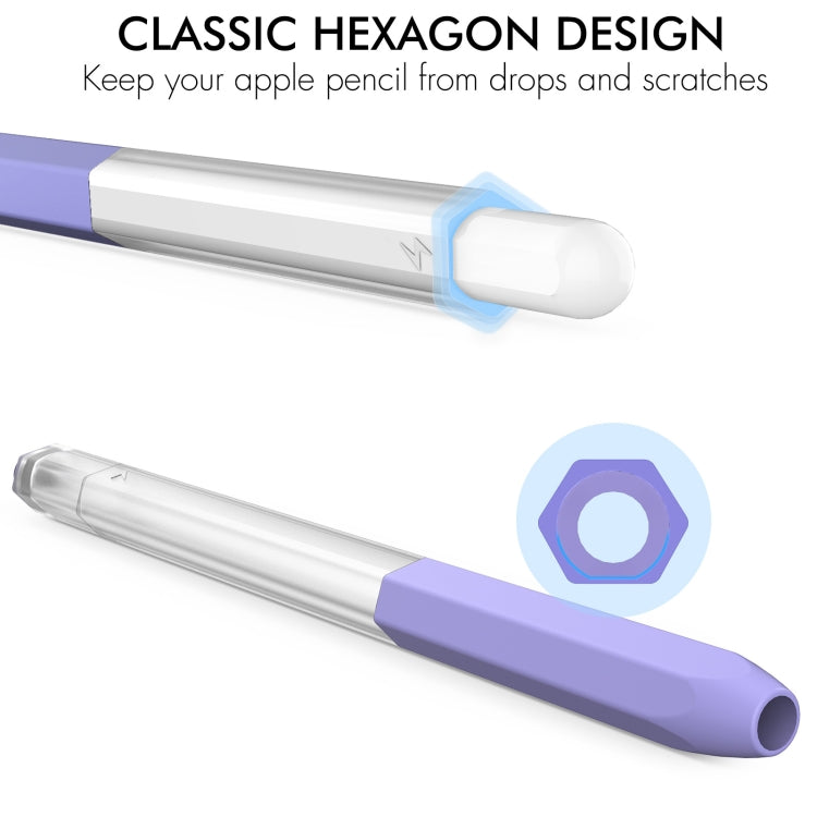 Pour Apple Pencil 2 AhaStyle PT-LC05 Coque de protection translucide en silicone style gelée