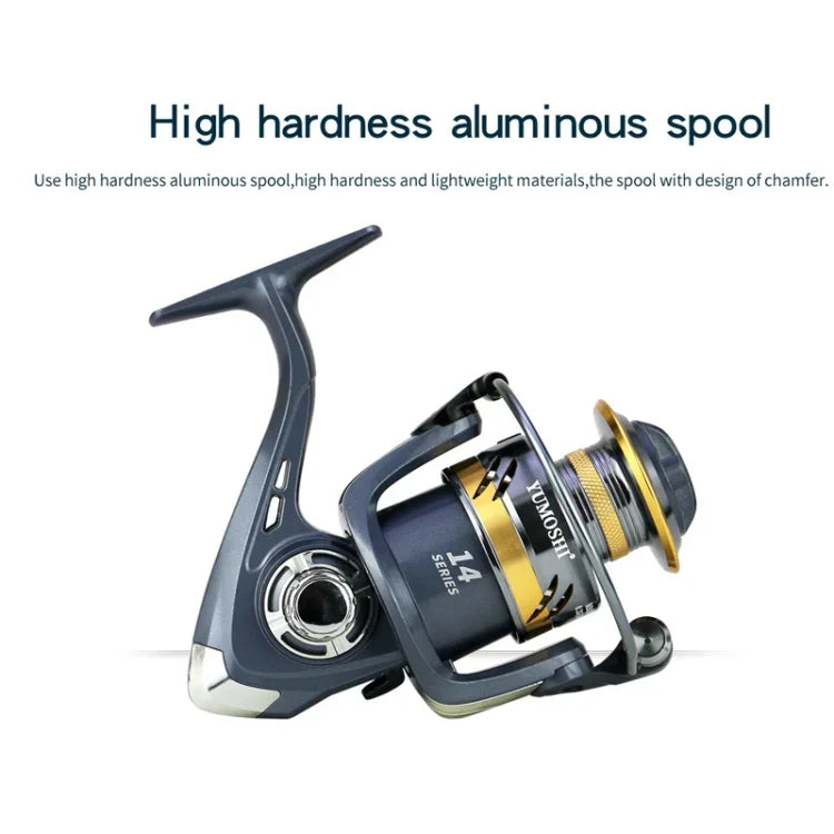 Moulinet de pêche à tambour, basculeur en métal, bobine métallique, YUMOSHI KS2000, YUMOSHI KS3000, YUMOSHI KS4000, YUMOSHI KS5000, YUMOSHI KS6000, YUMOSHI KS7000