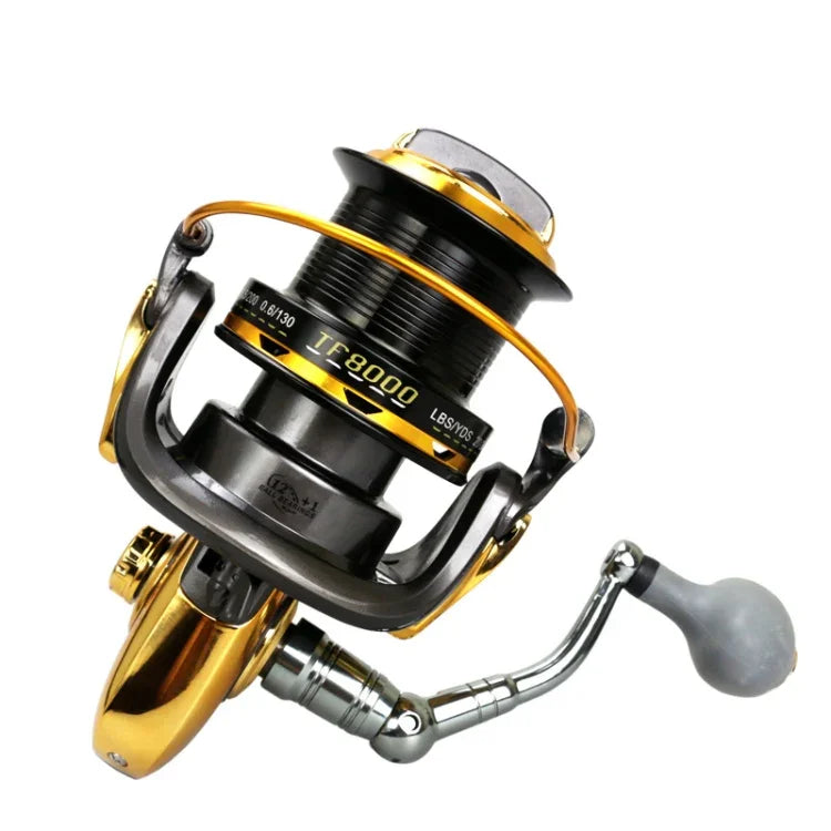 Moulinet de lancer longue distance Grand moulinet de pêche sans jeu pour canne à pêche en mer, TF8000, TF9000, TF10000, TF11000
