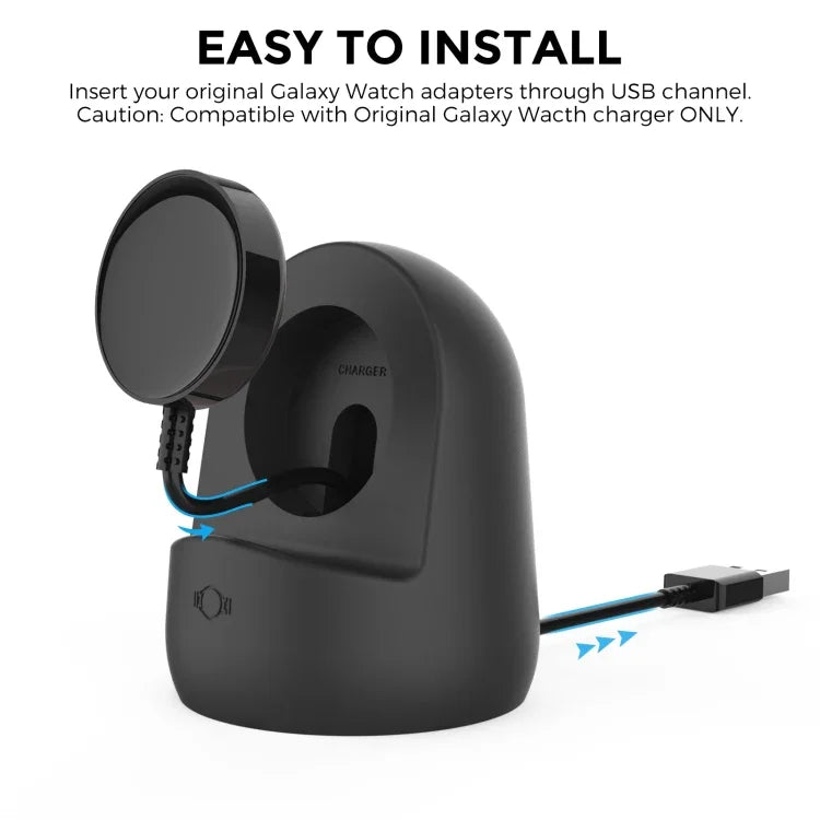 Support de charge en silicone AhaStyle PT181 pour montre Galaxy Watch 3 / 4 / Active / Active 2