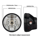 Motorcycle 7 Inch LED Headlamp Angel Ring Steering Function With Bracket, PE-D7inS01TZ 28-36MM