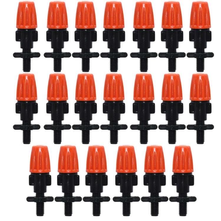 20pcs TF-118 Accessoires pour système d'irrigation goutte à goutte de jardinage, connexion à crochet simple 6mm, capillaire 4/7mm (orange)