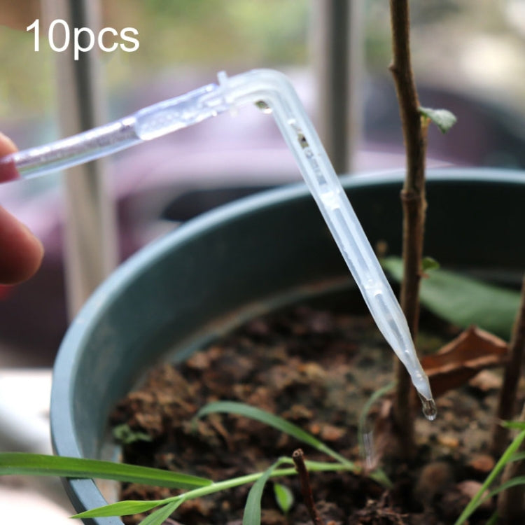 10pcs FR-258 Flèche d'irrigation micro-brumisation incurvée transparente 4/7mm capillaire pour jardinage
