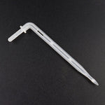 10pcs FR-258 Flèche d'irrigation micro-brumisation incurvée transparente 4/7mm capillaire pour jardinage