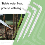 10pcs FR-258 Flèche d'irrigation micro-brumisation incurvée transparente 4/7mm capillaire pour jardinage