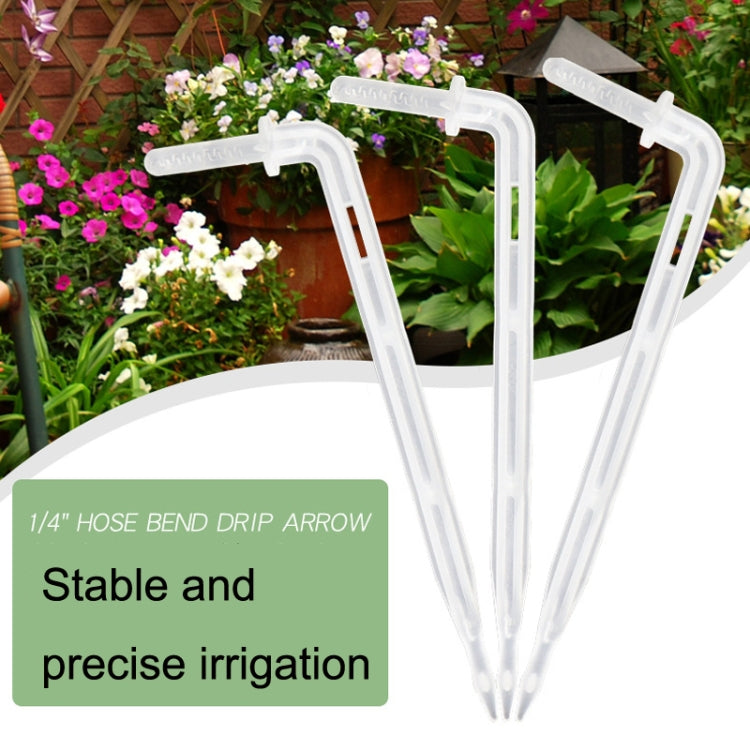 10pcs FR-258 Flèche d'irrigation micro-brumisation incurvée transparente 4/7mm capillaire pour jardinage