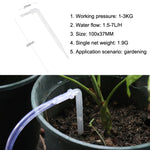 10pcs FR-258 Flèche d'irrigation micro-brumisation incurvée transparente 4/7mm capillaire pour jardinage