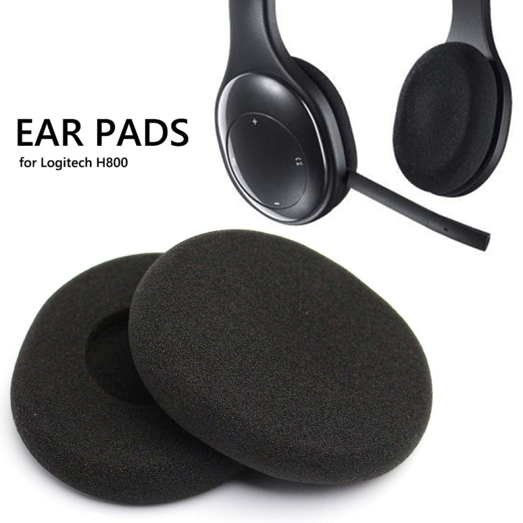 Pour Logitech H800 Casque 2pcs Housse Éponge Oreillettes Cache-Oreilles, Pour Logitech H800