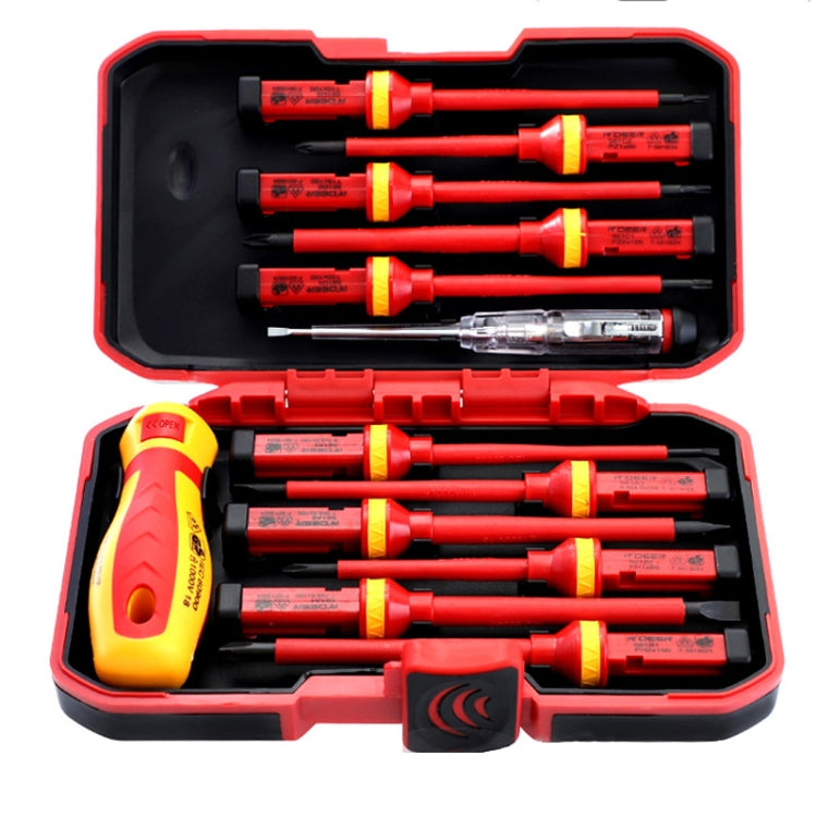 RDEER VDE-9913 Ensemble de tournevis isolés 13 en 1 Outils d'électricien, VDE-9913
