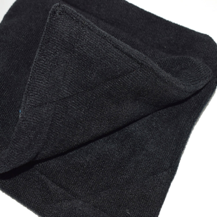 Serviette de nettoyage pour balles de golf doublée en polaire microfibre avec mousqueton, serviette de nettoyage grise, serviette de nettoyage noire