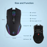 Souris sans fil E50 2,4 G, jiggleur de souris portable avec 7 touches