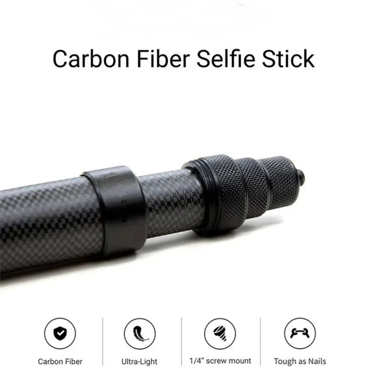 Perche à selfie invisible en fibre de carbone extensible pour Insta360 / DJI Action / GoPro / Caméra sportive Xiao Yi, 1,5 m, 3 m, 5 m