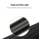Perche à selfie invisible en fibre de carbone extensible pour Insta360 / DJI Action / GoPro / Caméra sportive Xiao Yi, 1,5 m, 3 m, 5 m