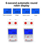 Compteur rail monophasé multifonction DDM15SD avec écran LCD rétroéclairé, 5 (20) A, 5 (32) A, 10 (40) A, 15 (60) A, 20 (80) A, 5 (80) A