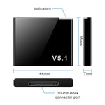 Adaptateur audio Bluetooth 5.1 30 broches I-WAVE, Bluetooth 5.1