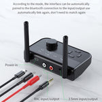 Adaptateur TV et ordinateur B39 2 en 1 Bluetooth 5.3 avec récepteur de musique AUX, B39