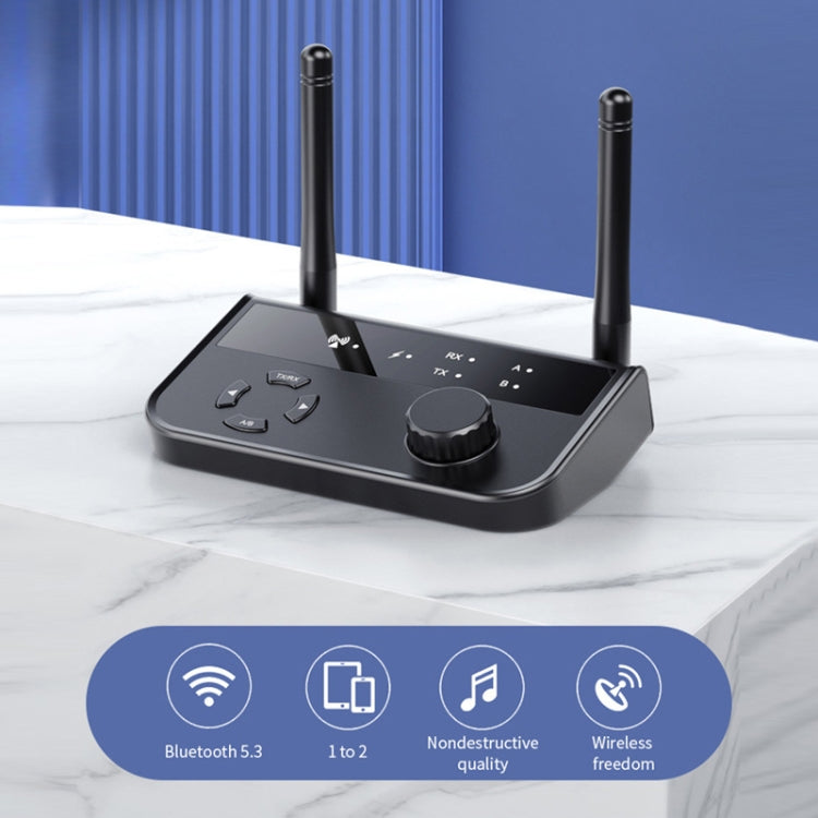 Adaptateur TV et ordinateur B39 2 en 1 Bluetooth 5.3 avec récepteur de musique AUX, B39