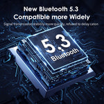 Adaptateur TV et ordinateur B39 2 en 1 Bluetooth 5.3 avec récepteur de musique AUX, B39