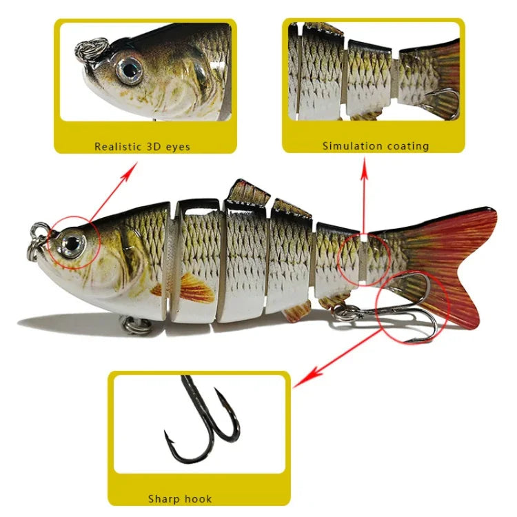 Leurres de pêche en mer artificielles bioniques multi-sections de 10 cm pour lancer à longue distance, LK001-01, LK001-02, Lk001-03, LK001-04, LK001-05, LK001-06, LK001-07, LK001-08, LK001-09, LK001-10, LK001-11, LK001-12, LK001-13, LK001-14