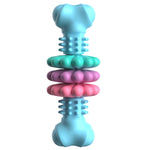 Jouets à mâcher pour animaux de compagnie BG5056 en TPR en forme d'os, bâtonnets de dentition pour chien, BG5056 (Vert), BG5056 (Bleu), BG5056 (Rose)