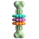 Jouets à mâcher pour animaux de compagnie BG5056 en TPR en forme d'os, bâtonnets de dentition pour chien, BG5056 (Vert), BG5056 (Bleu), BG5056 (Rose)