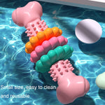 Jouets à mâcher pour animaux de compagnie BG5056 en TPR en forme d'os, bâtonnets de dentition pour chien, BG5056 (Vert), BG5056 (Bleu), BG5056 (Rose)