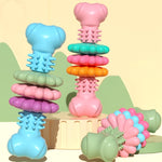 Jouets à mâcher pour animaux de compagnie BG5056 en TPR en forme d'os, bâtonnets de dentition pour chien, BG5056 (Vert), BG5056 (Bleu), BG5056 (Rose)
