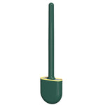 Brosse de toilette en caoutchouc souple avec pince, brosse de nettoyage sans espace mort, fuite, égouttoir
