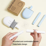 Brosse de toilette en caoutchouc souple avec pince, brosse de nettoyage sans espace mort, fuite, égouttoir
