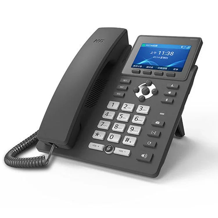 Téléphone intelligent à double mode d'enregistrement PSTN+SIP S135, Téléphone réseau VOIP 6 voies, Téléphone IP, S135