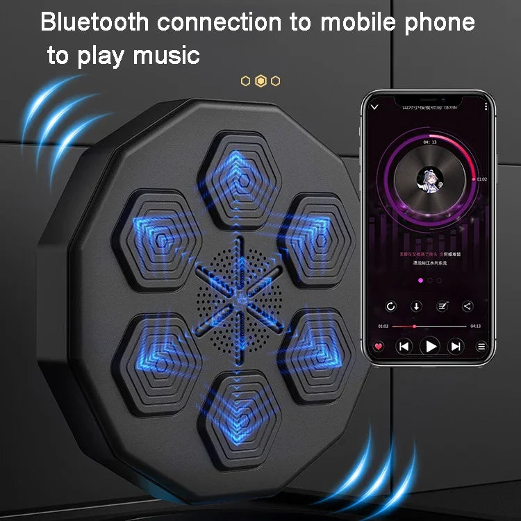 Entraîneur de boxe musical intelligent Bluetooth Monté au mur Pratique de boxe électronique, Entraîneur seul