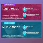 Écouteurs de jeu Bluetooth sans fil intra-auriculaires N35 TWS à lumière colorée et faible latence, affichage numérique, sans affichage numérique