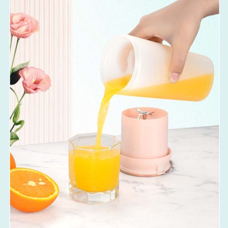 Extracteur de jus électrique portable LGZ-1 500ml 50W 4 lames rechargeable, LGZ-1 (Rose), LGZ-1 (Blanc), LGZ-1 (Vert)