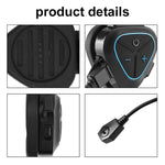 Casque moto demi-jet étanche LX1 avec casque Bluetooth sans fil 5.3, anglais