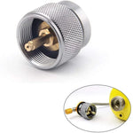 Adaptateur de réservoir de propane pour poêle de camping portable Tête de conversion de brûleur à gaz norme américaine, Brûleur à gaz norme américaine