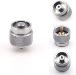 Adaptateur de réservoir de propane pour poêle de camping portable Tête de conversion de brûleur à gaz norme américaine, Brûleur à gaz norme américaine