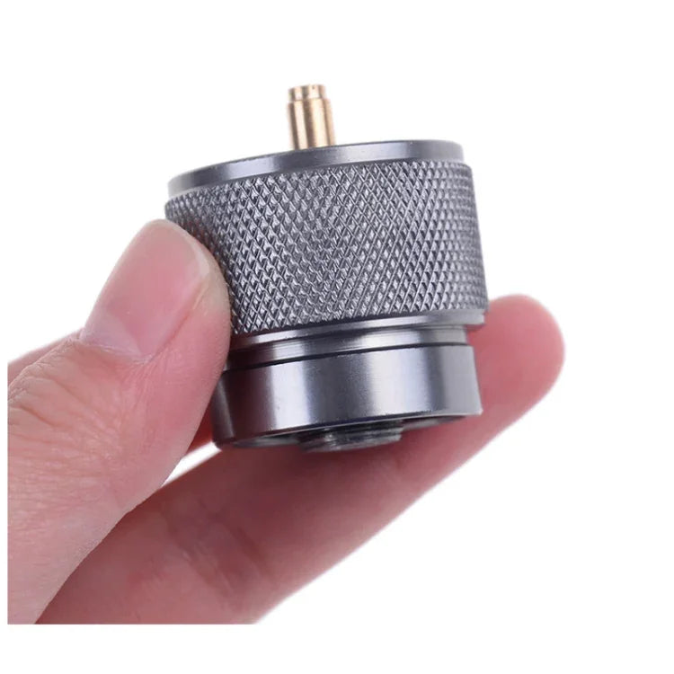 Adaptateur de réservoir de propane pour poêle de camping portable Tête de conversion de brûleur à gaz norme américaine, Brûleur à gaz norme américaine