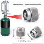 Adaptateur de réservoir de propane pour poêle de camping portable Tête de conversion de brûleur à gaz norme américaine, Brûleur à gaz norme américaine