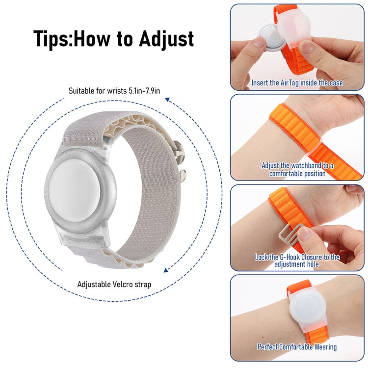 Pour bracelet en nylon AirTag 2e génération / AirTag 1re génération, étui de protection pour traqueur anti-perte